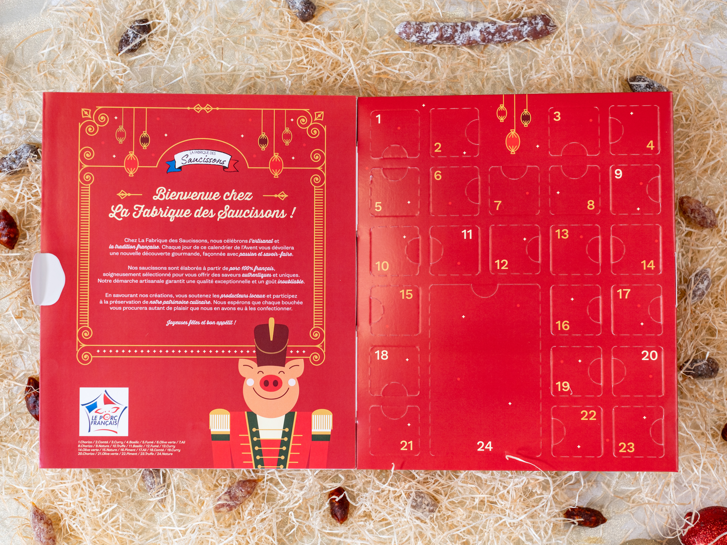 Calendrier de l'Avent Saucisson 2025