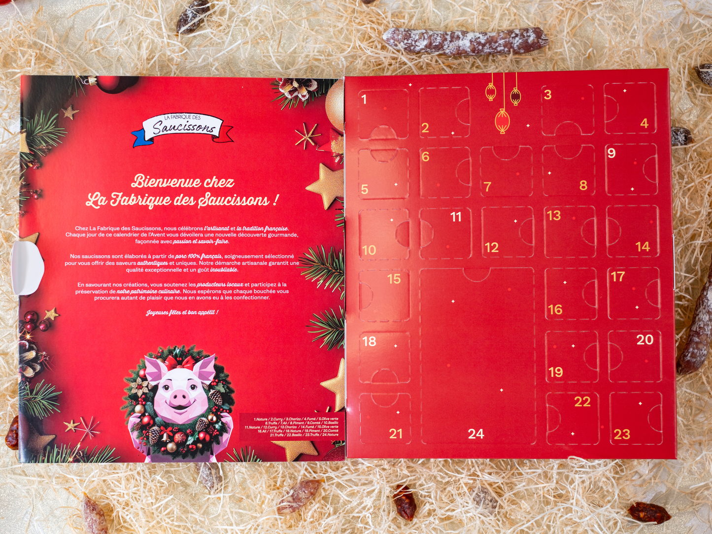 Calendrier de l'Avent Mini Saucisson 2025