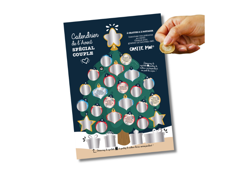 Calendrier de l'Avent A Gratter Couple