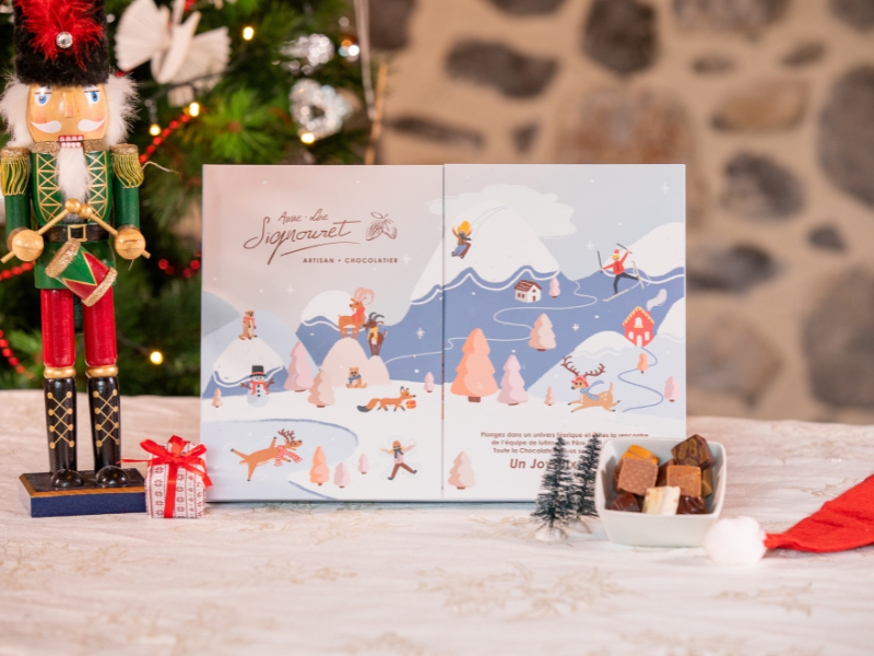 Calendrier de l'avent chocolats artisanaux 2025