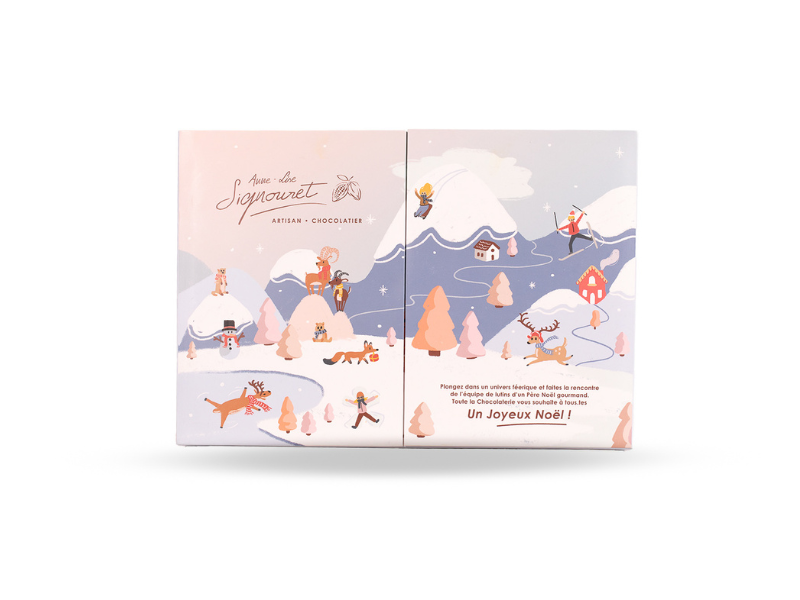 Calendrier de l'avent chocolats artisanaux 2025
