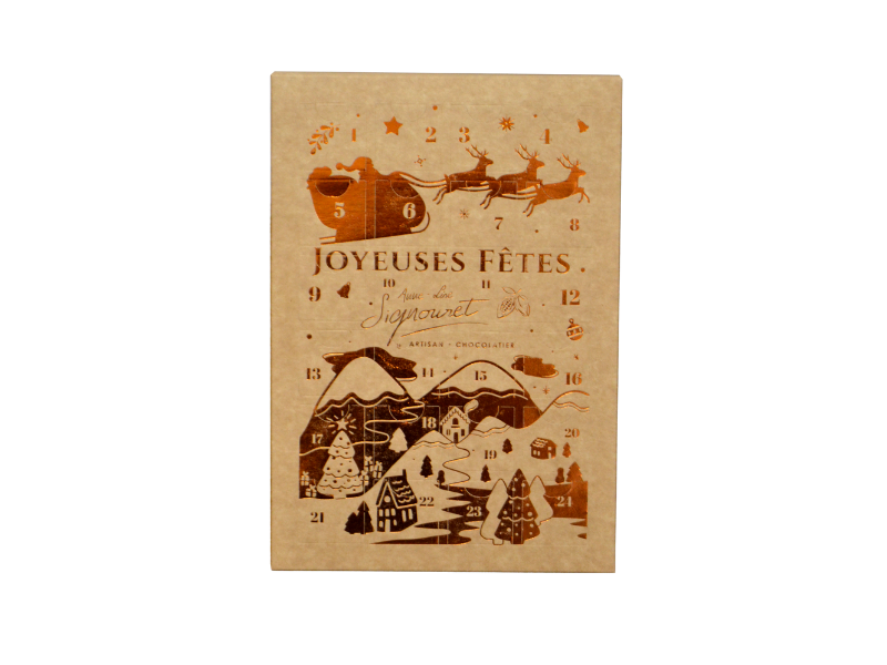 Calendrier de l'Avent Chocolat Pralinés Maison