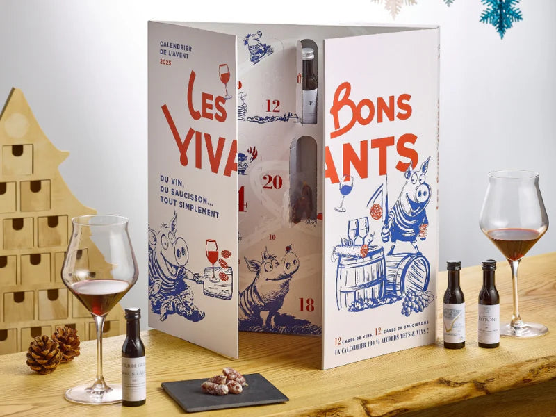 Calendrier de l'Avent Saucisson et Vin