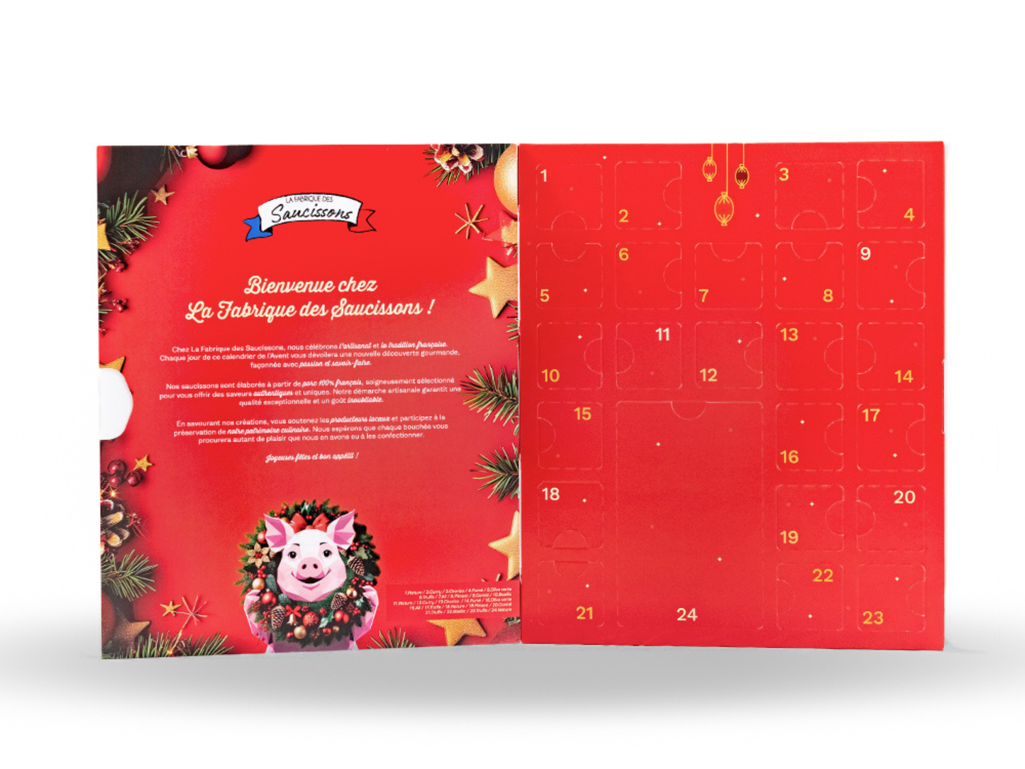 Calendrier de l'Avent Mini Saucisson 2025